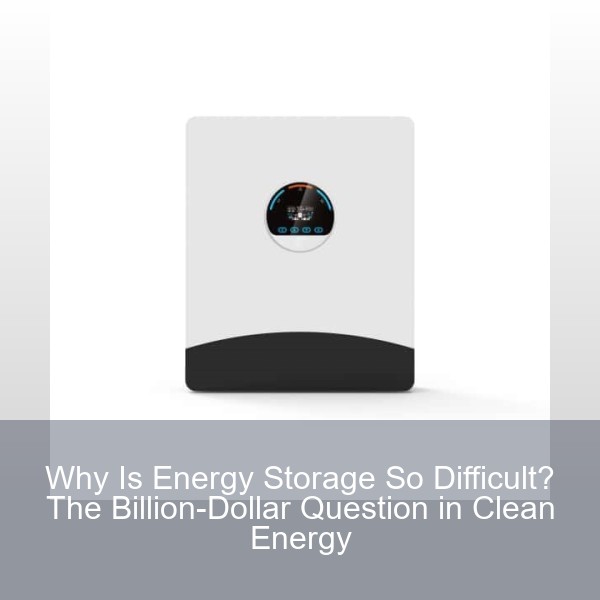 Why Is Energy Storage So Difficult? The Billion-Dollar Question in Clean Energy